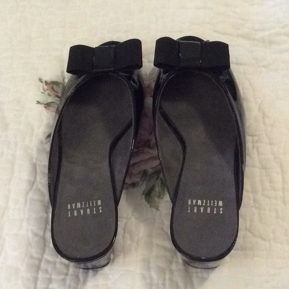 STUART WEITZMAN Black patent leather ribbon toe 7 - Picture 3 of 7